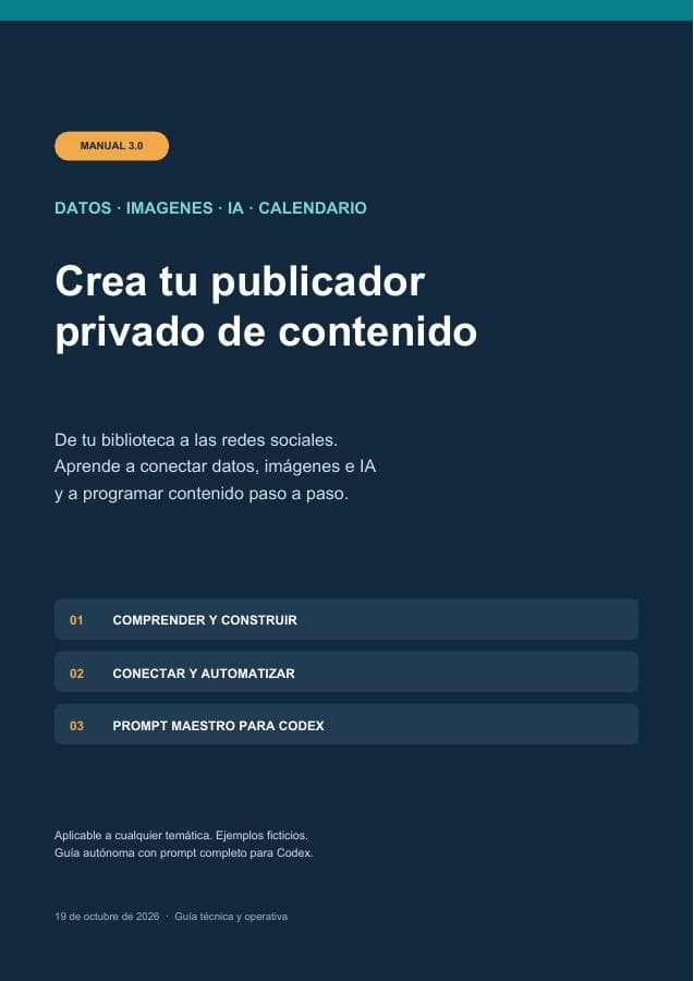 Portada del manual Crea tu publicador privado de contenido
