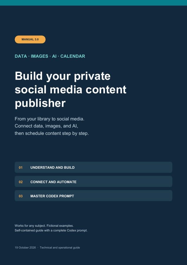 Cover of the Build Your Private Social Media Publisher guide
