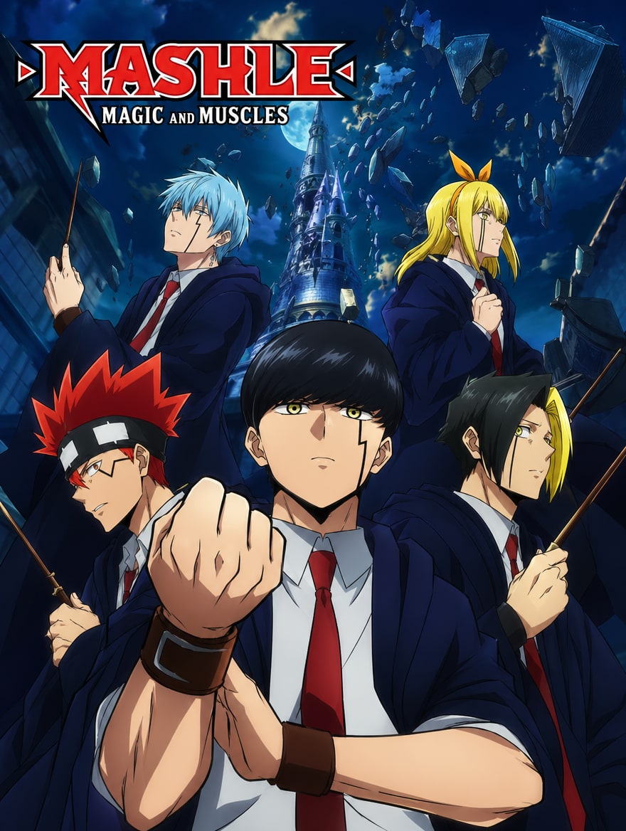 Portada del anime Mashle: Magic and Muscles