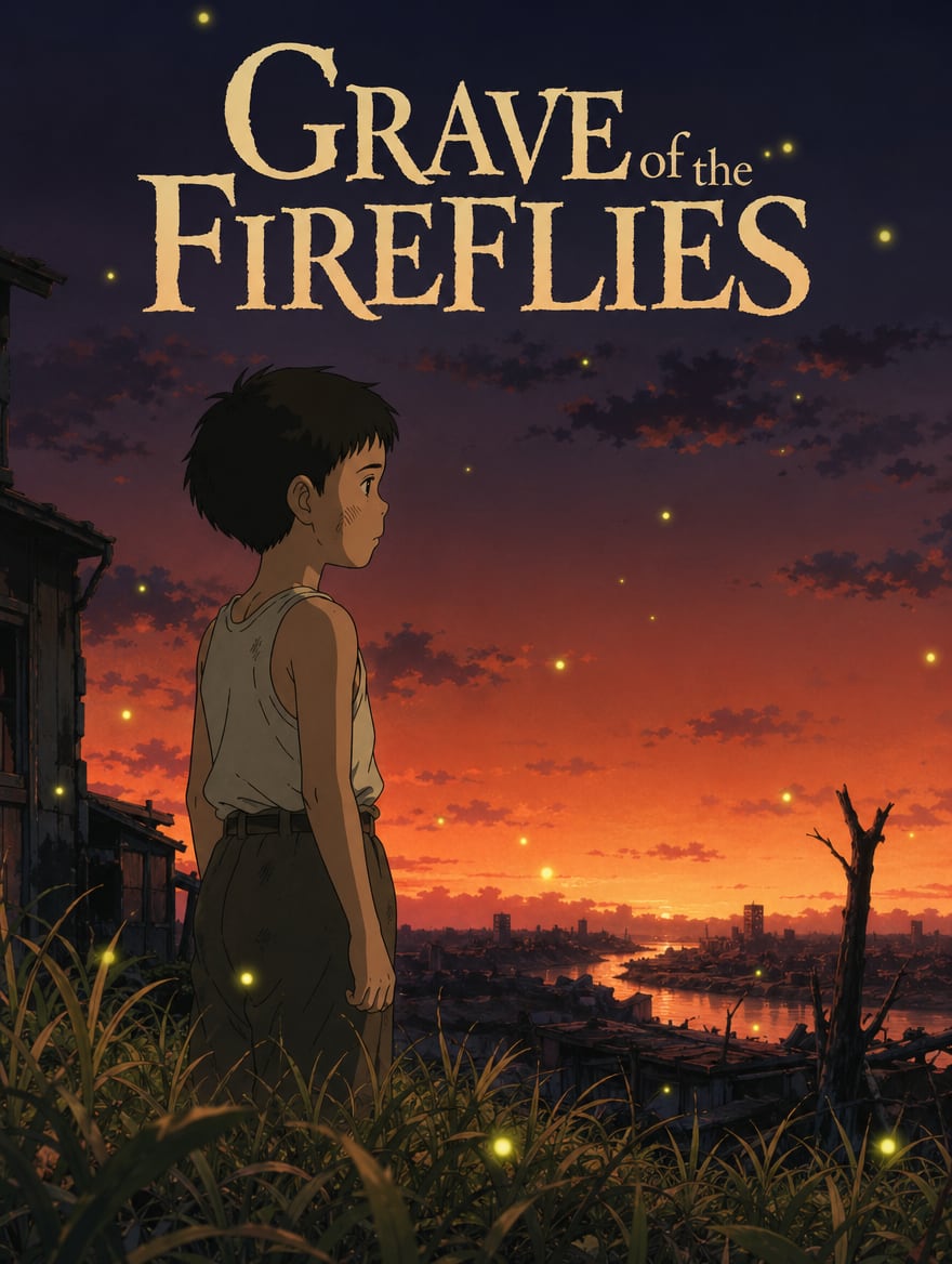 Portada del anime Grave of the Fireflies