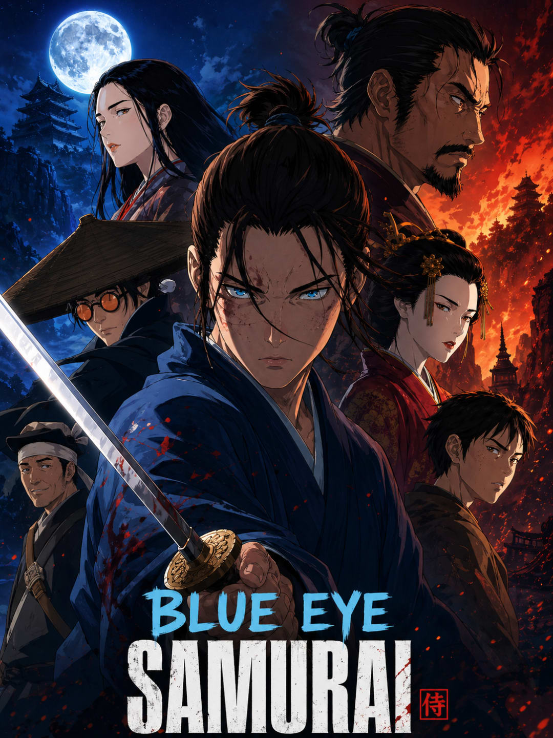 Portada del anime Blue eye Samurai