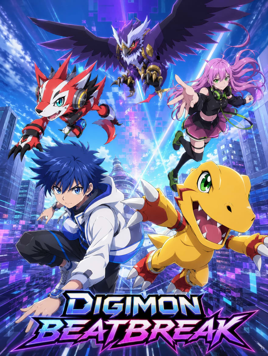 Portada del anime Digimon Beatbreak