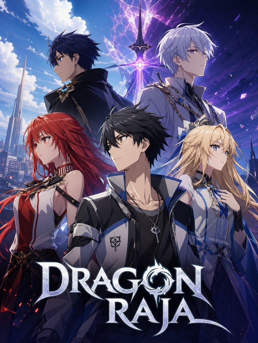 Portada del anime Dragon Raja