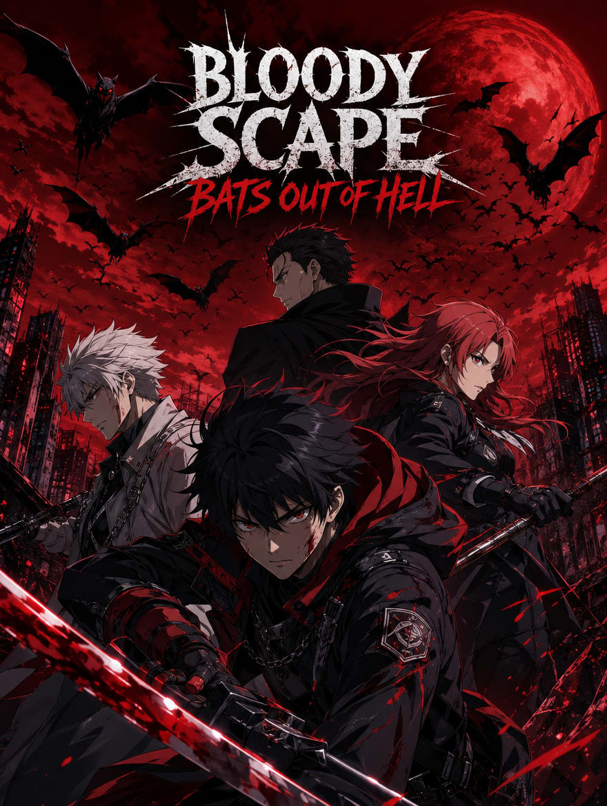 Portada del anime Bloody Scape, Bats out of hell