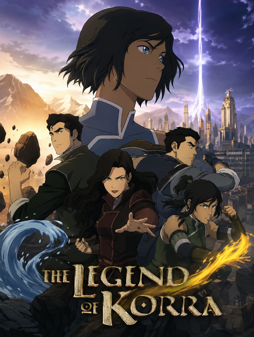 Portada del anime Legend of Korra