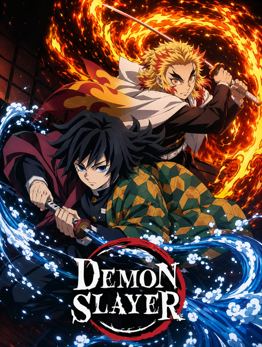 Portada del anime Demon slayer