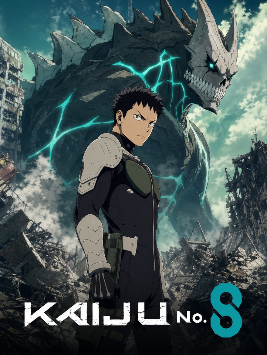 Portada del anime Kaiju no 8
