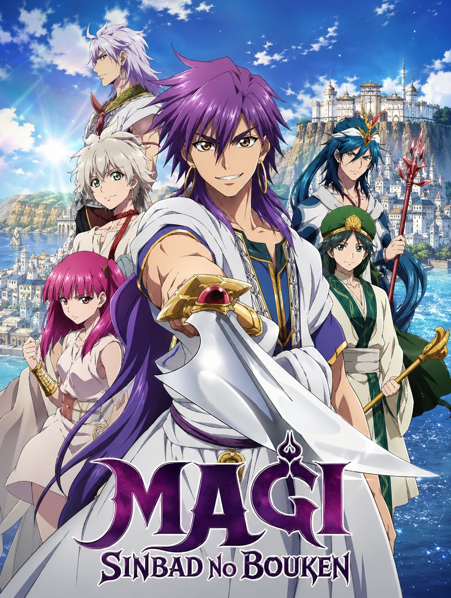 Portada del anime Magi: Sinbad no Bouken