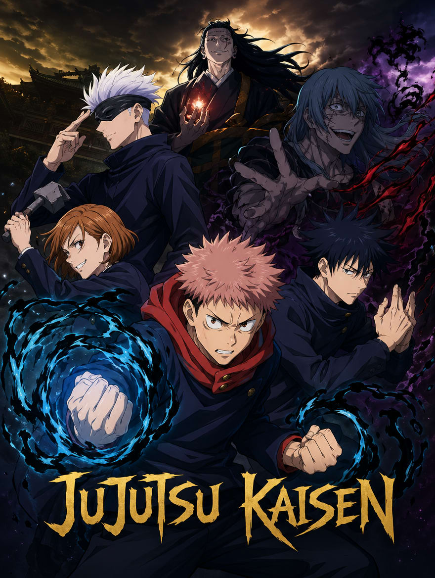 Portada del anime Jujutsu Kaisen