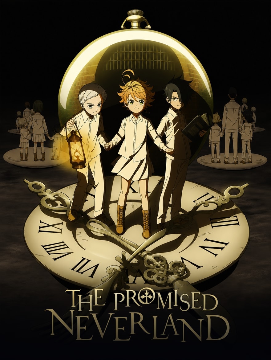 Portada del anime The Promised Neverland
