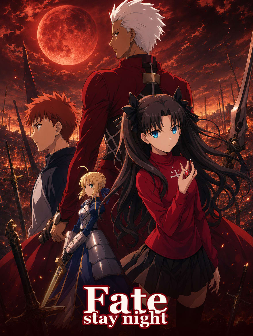Portada del anime Fate Stay Night