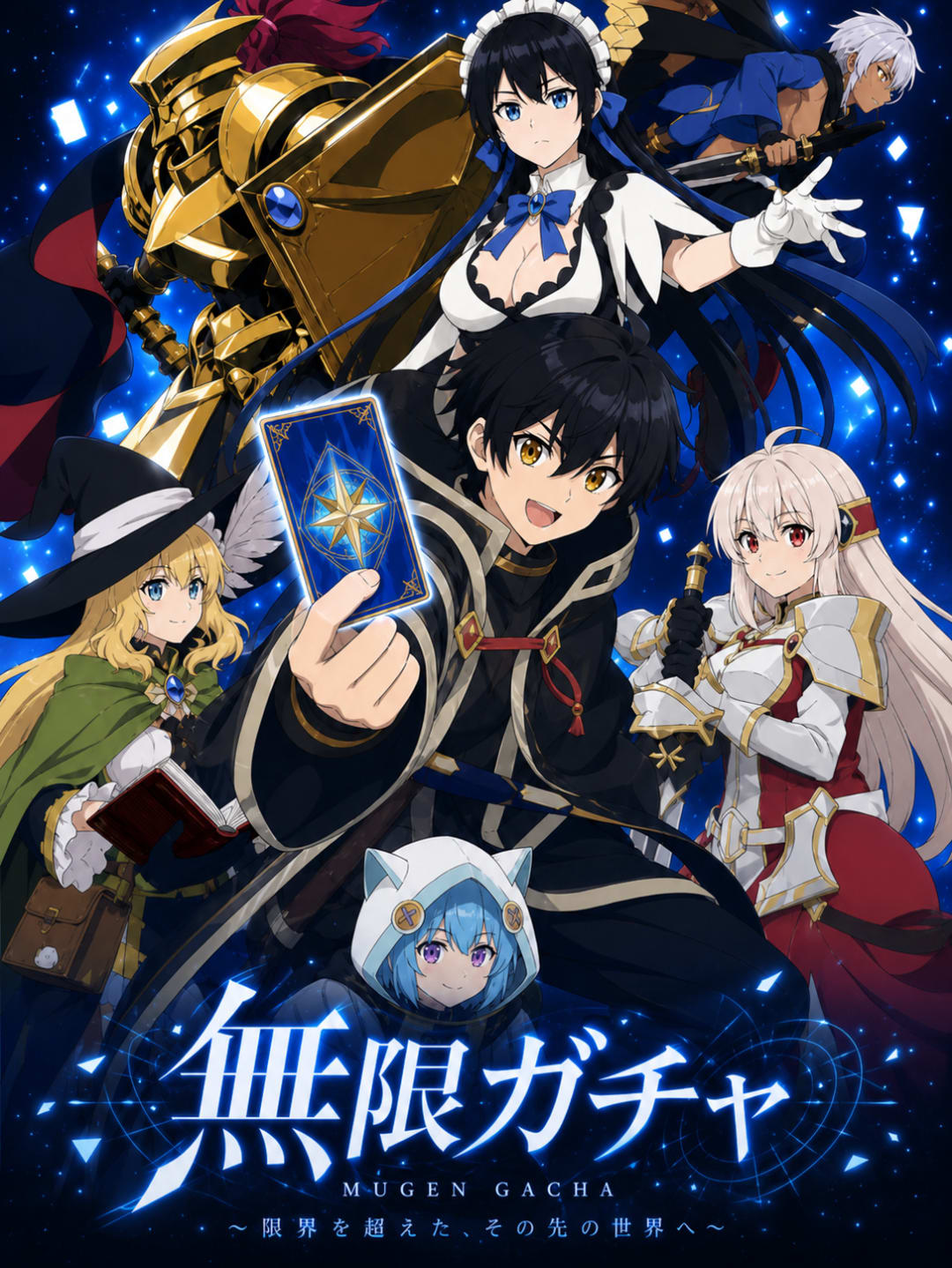 Portada del anime Mugen Gacha My Gift Lvl 9999 Unlimited
