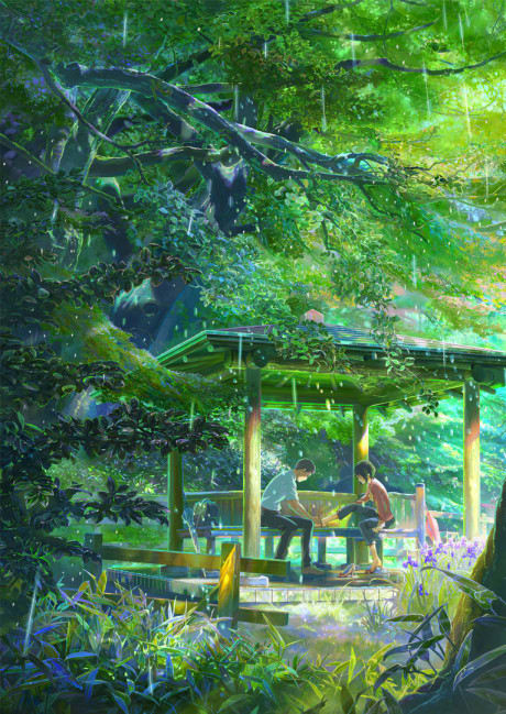 Portada del anime The Garden of Words