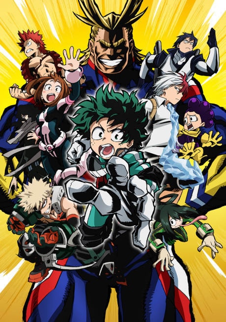 Portada del anime My hero academia