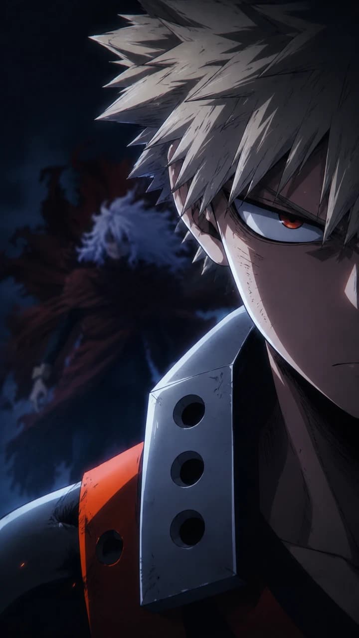 Katsuki Bakugo y Tomura Shigaraki de My Hero Academia en wallpaper 4K