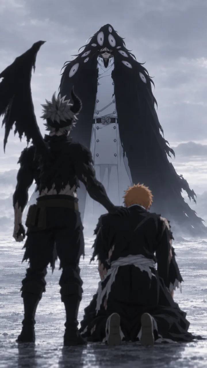 Ichigo y Asta frente a Yhwach | Bleach × Black Clover — imagen 1