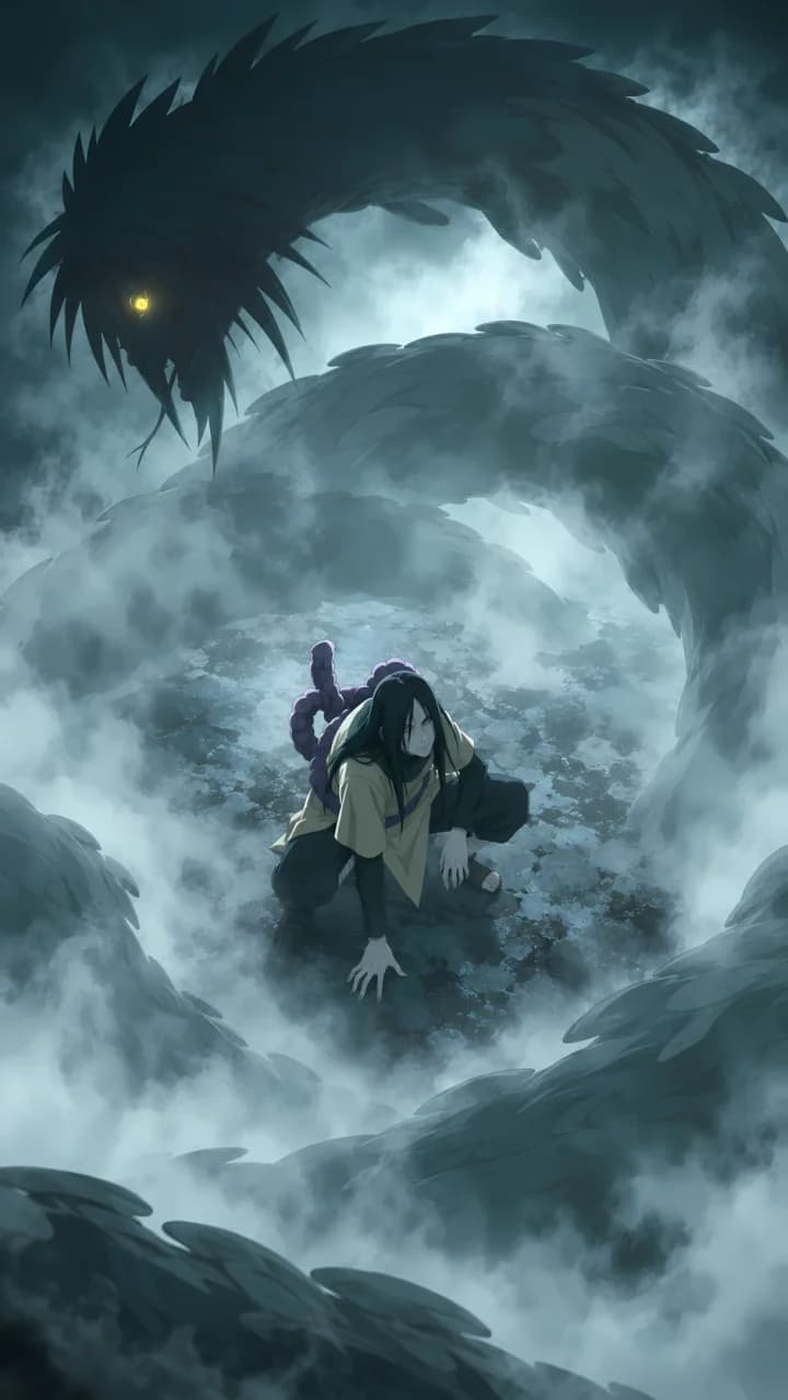 Orochimaru y Manda – Wallpapers 4K de Naruto